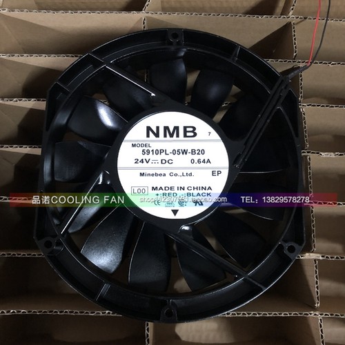 NMB 5910PL-05W-B20-L00 24V 0.64A 172*150*25MM 铝框直流风扇