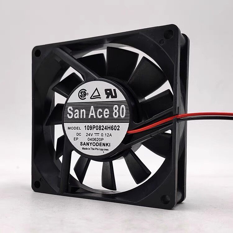 Sanyo/三洋 24V 0.12A 8020 109P0824H602 8厘米变频器整流器风扇