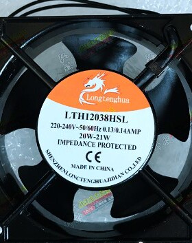 全新LONTENHUA LTH12038HSL/HBL 220V快走丝线切割机床散热风扇