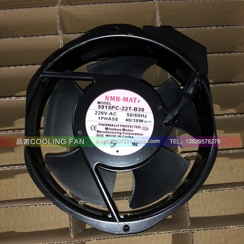5915PC-22T-B30 NMB 220V AC 40/38W 17238 UPS铝框轴流散热风扇