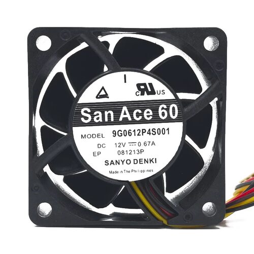 三洋SANYO 9G0612P4S001 12V 0.67A 6CM 散热风扇6025 4线PWM调速