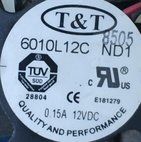 原装 TT 6010L12C ND5 12V 0.15A 6CM 6010 静音散热风扇