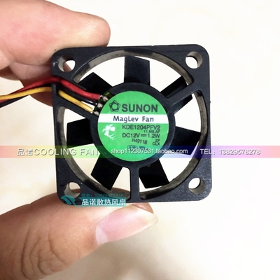 SUNON KDE1204PFV2 12V 1.2W 4010 4cm 3线 超薄超静音散热风扇