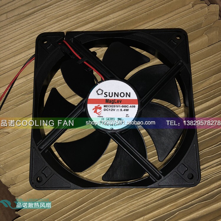 台湾建准SUNON 12CM 12025 12V 5.4W MEC0251V1-000C-A99风扇