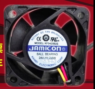 正品KF0420B2S-R 24V 2.6W 原装正品JAMICON 40*40*20 进口轴流风