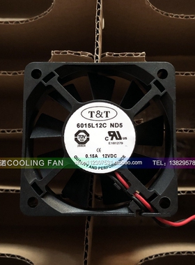 原装 TT 6015L12C ND5 12V 0.15A 6CM 6015 静音散热风扇