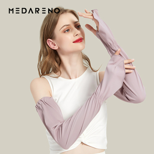 防晒冰袖女2024夏季新品冰丝薄款春季防紫外线袖套长款户外骑行