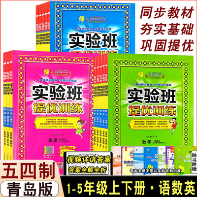 2025实验班提优训练一二三四五六年级上下册五四制青岛版人教版小学课本同步练习达标训练测试检测卷语文数学英语一课一练