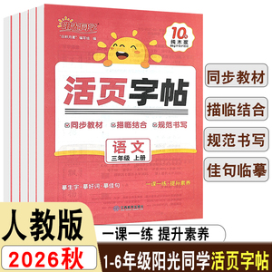 阳光同学活页练字帖语文