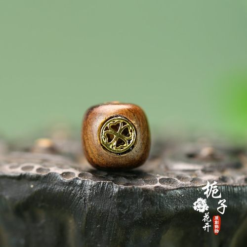 12*11mm天然檀木老型珠款捻珠