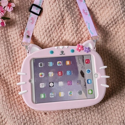 适用vivo Pad5 Pro平板PA2573轻薄硅胶保护套13英寸卡通女宝猫咪外壳vivopad3pro手提支架套OPD2409花朵外壳