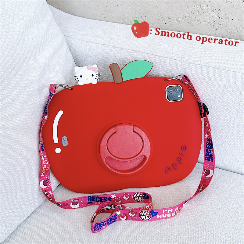 适用华为擎云C5e 2代保护套11寸KT猫硅胶壳ags6-w10女款平板防摔保护壳擎云BJS5卡通支架DBY2-w09大苹果外壳