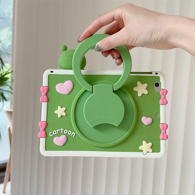 适用华为MRX一W29平板硅胶保护壳mrxw29防摔全包女款库洛米mrx-w09保护套男款scm-w09青蛙外壳360旋转外壳