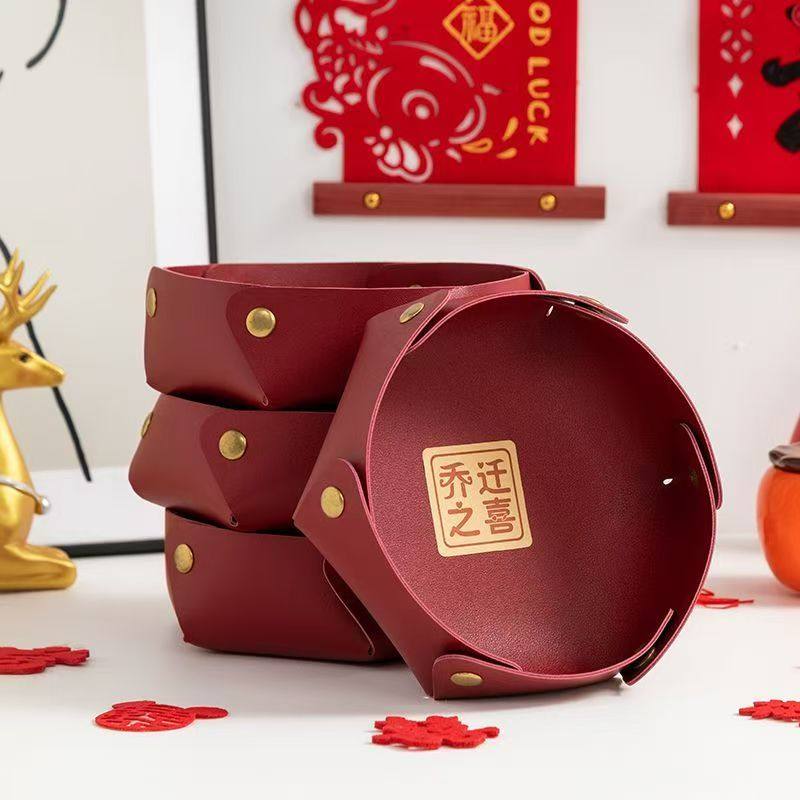 大容量高档糖盒果盘皮革桌面收纳盒可折叠结婚乔迁居家日用干果盘,节庆用品/礼品,糖盒/糖盒配件,淘宝优惠券,粉丝福利购,淘宝优惠卷