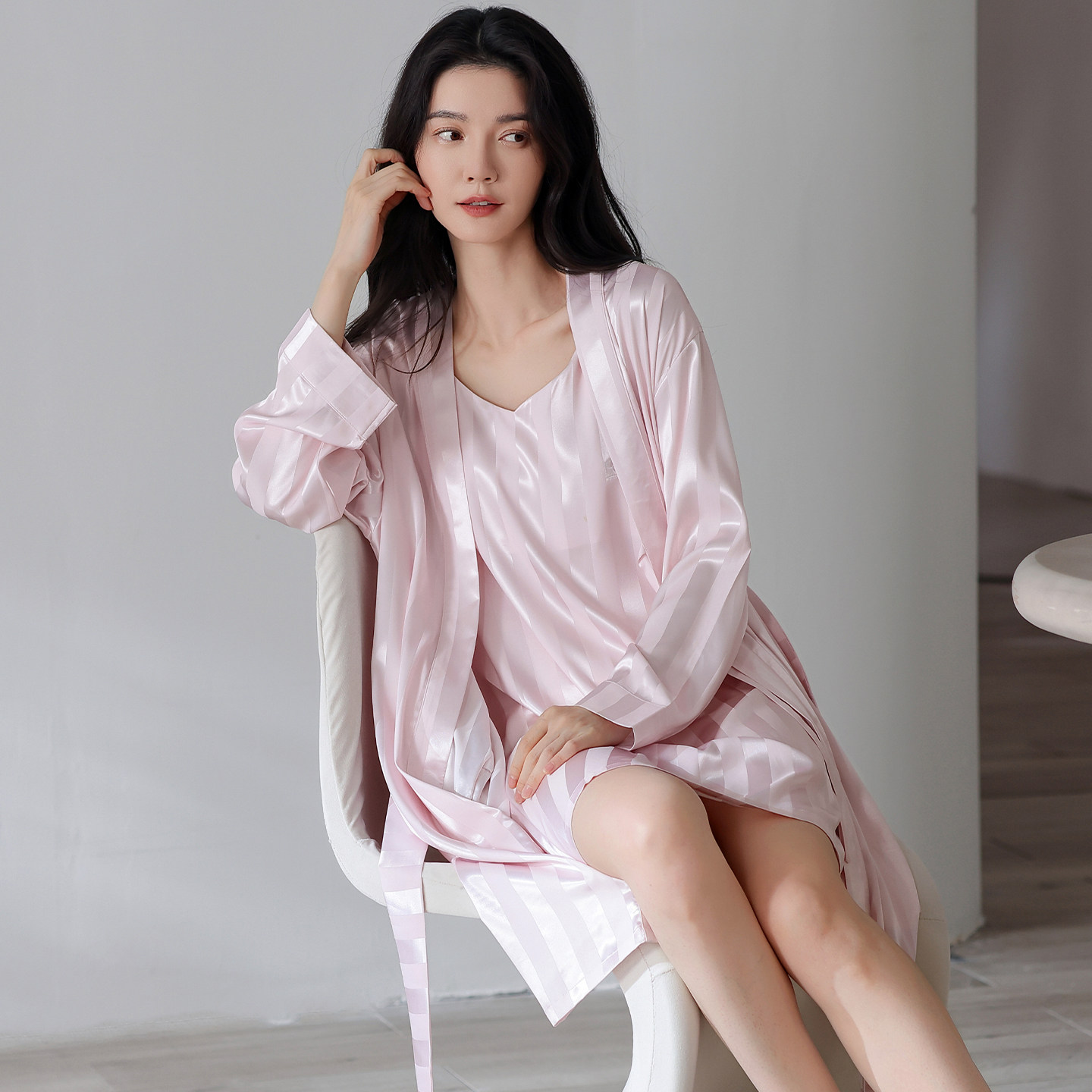 冰丝吊带背心睡裙秋夏季睡衣女