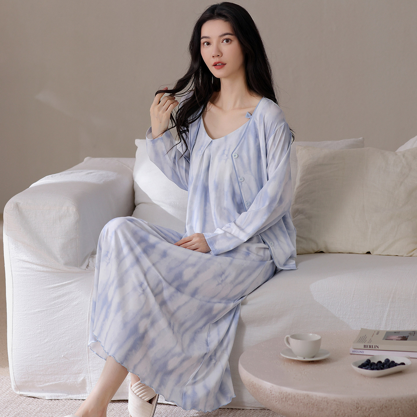 吊带睡裙女士春秋季棉性感纯欲