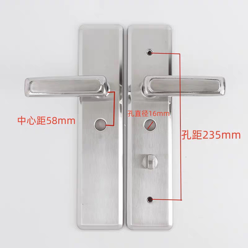 防盗门锁芯家用入户门锁具大门锁头通用型王力门把手拉手加厚通用