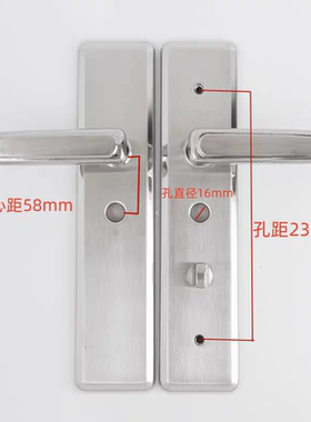 防盗门锁芯家用入户门锁具大门锁头通用型王力门把手拉手加厚通用