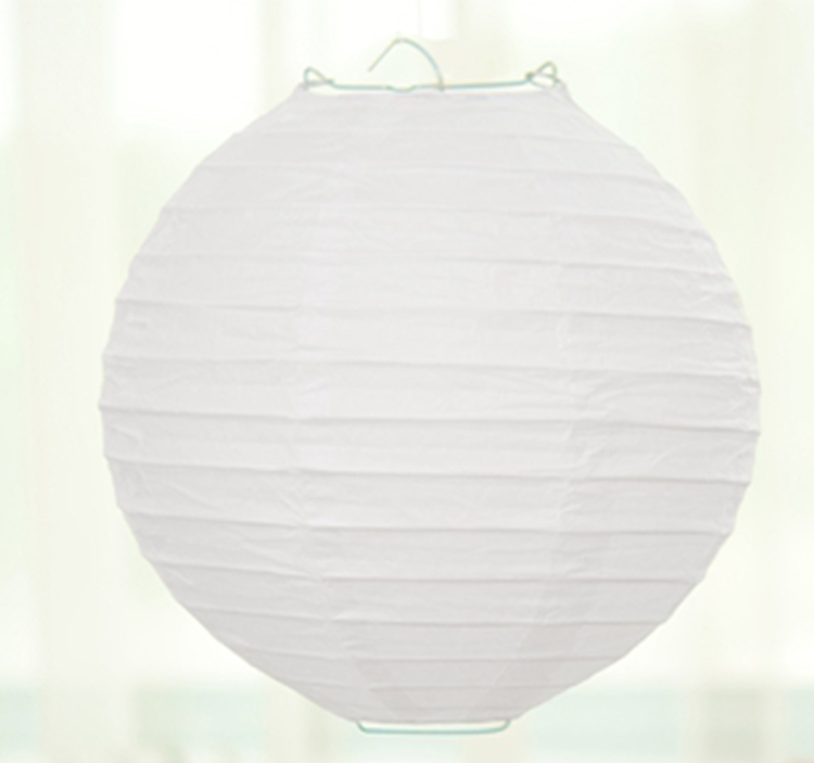 diy白色幼儿园手工绘画纸灯笼