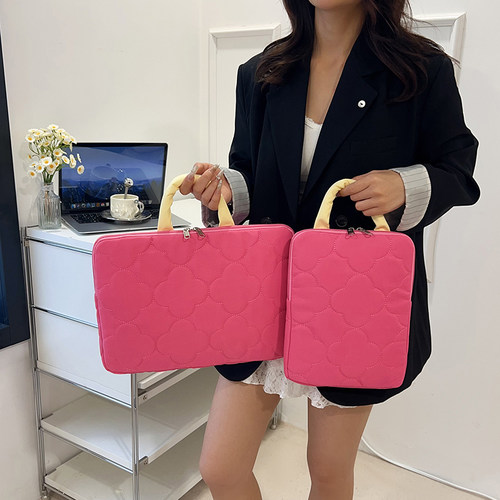 可爱少女手提电脑内胆包11寸iPad pro平板保护套14寸笔记本收纳包