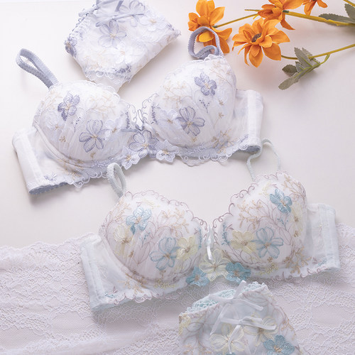 薄款大钢圈浅杯内裤聚拢甜美可爱