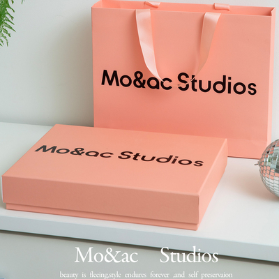 Mo&ac｜ 轻奢高档印花浮纹/围巾送礼礼物礼品盒/现货手提袋礼袋