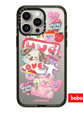 cassti源厂！Slowcoaster联名系列 Hug 贴纸印花 磁吸适用iPhone17/16/15/14/13/Plus/Pro/Max防摔透明手机壳