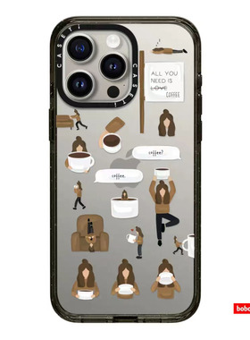 case源厂！Matsui联名系列 少女便签 magsafe磁吸适用于iPhone16/15/14/13/Plus/Pro/Max透明防摔手机壳