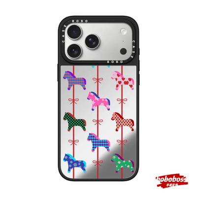 case源厂！马年新春系列 旋转木马magsafe适用iPhone17/16/15/14/13/Pro/Max防摔镜面磁吸手机壳