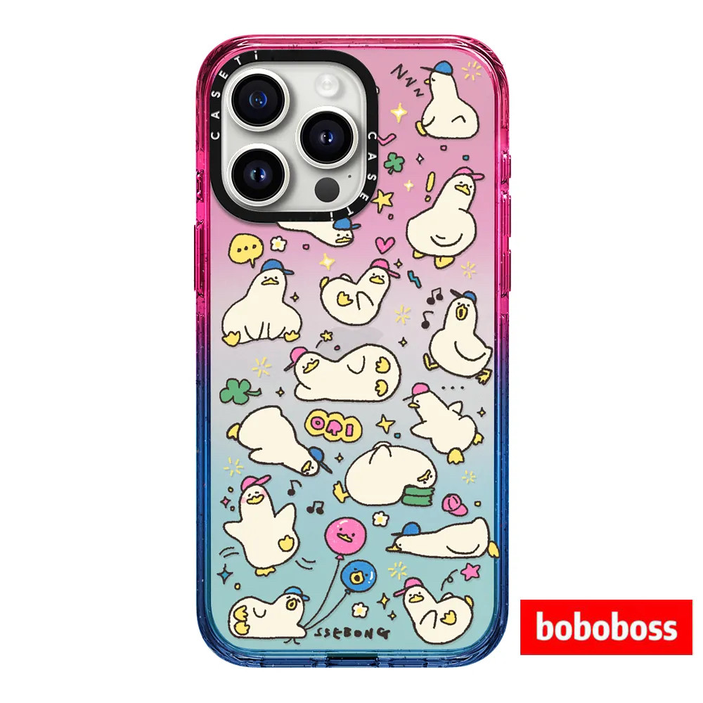 CASE源厂！SSEBONG鸭鸭系列 小鸭子们 magsafe兼容 适用于iPhone16/15/14/Plus/Pro/Max防摔透明磁吸手机壳