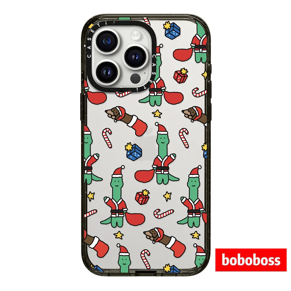 CASE源厂！JOGUMAN系列 小恐龙圣诞氛围 magsafe兼容 适用于iPhone17/16/15/14/Pro/Max防摔透明磁吸手机壳