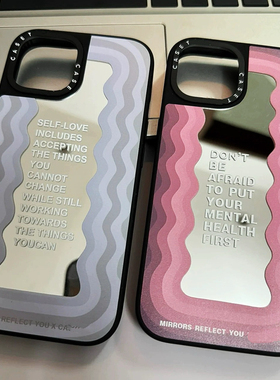 case源厂！李一桐同款艺术家联名系列标语Don't Be Afraid适用iPhone17/16/15/14/Pro/Max防摔磁吸手机壳