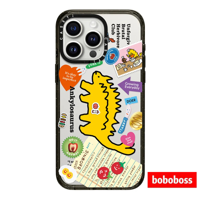 cassti源厂！JOGUMAN系列 甲龙贴纸 magsafe兼容 适用于iPhone17/16/15/14/Plus/Pro/Max防摔透明磁吸手机壳