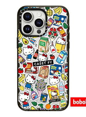 case源厂！ Hello Kitty系列 集市贴纸 MagSafe适用于iPhone17/16/15/14/Plus/Pro/Max防摔磁吸防摔手机壳