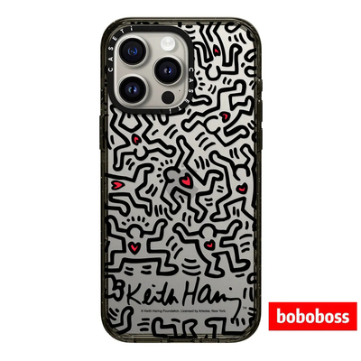 case源厂！Keith Haring联名 心灵之人透明magsafe兼容适用iPhone17/16/15/14/13/Pro/Max防摔磁吸手机壳