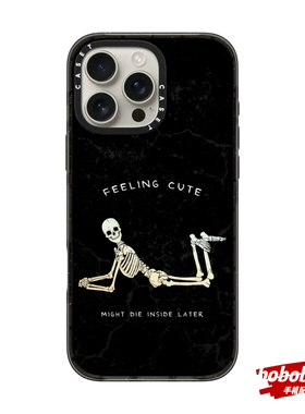 case源厂！艺术家联名We Shall See适用于iPhone17/16/15/14/13/Plus/Pro/Max防摔黑色magsafe磁吸手机壳