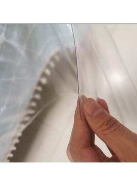 240*240可下垂磨砂PVC超薄软玻璃桌垫台布水晶板桌布铺地毯垫圆桌