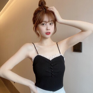 韩版 胖妹妹夏季 女装 针织背心大码 显瘦吊带上衣潮 重工钉珠设计无袖