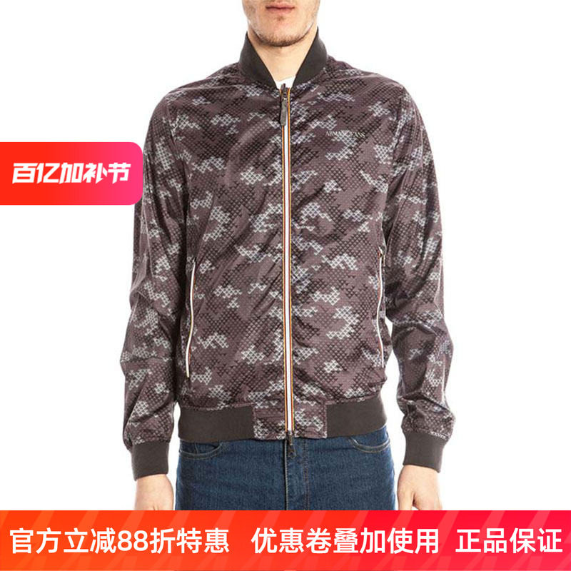 ARMANI JEANS阿玛尼男士时尚潮流修身风衣夹克外套双面A6B74UJ