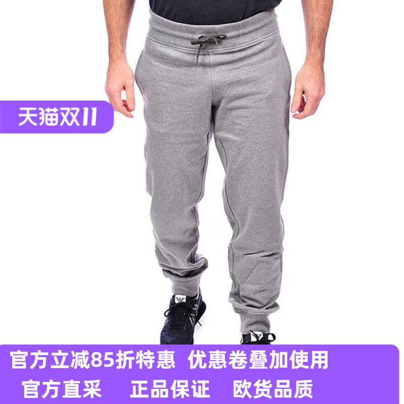 ARMANI JEANS男士 AJ阿玛尼灰色休闲裤运动舒适06P84棉