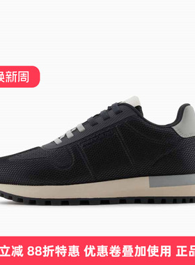 Armani/阿玛尼EA男士休闲网面透气舒适百搭运动板鞋X4X684XR324