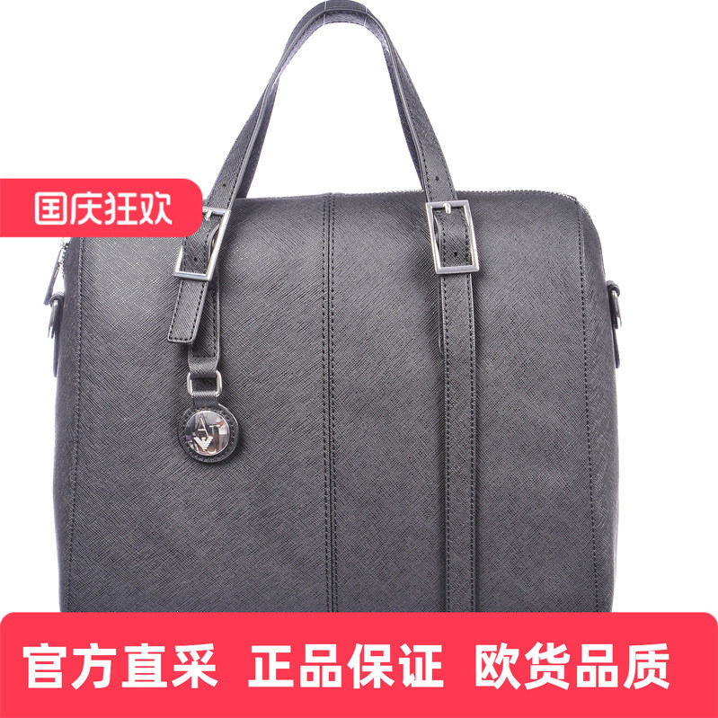阿玛尼简约金属扣手提包