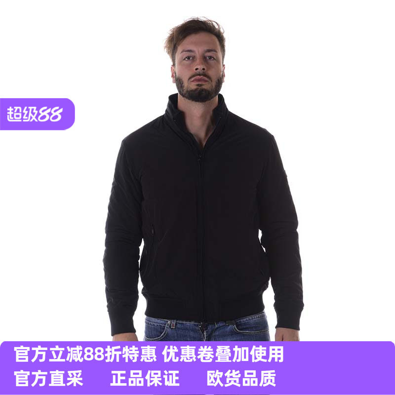ARMANI JEANS男士阿玛尼秋冬黑色棉衣 8N6B526NKRZ休闲特惠