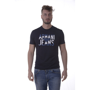 精品棉短袖 ARMANI 圆领修身 3Y6T506JPFZ JEANS阿玛尼品牌男士 T恤