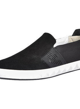 EMPORIO ARMANI阿玛尼男春百搭低帮套脚休闲板鞋正品X4X212XL181