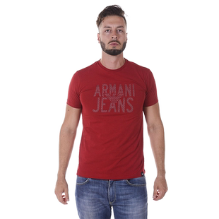 ARMANI JEANS阿玛尼品牌男士圆领时尚精品短袖T恤 6Y6T106J0AZ 棉