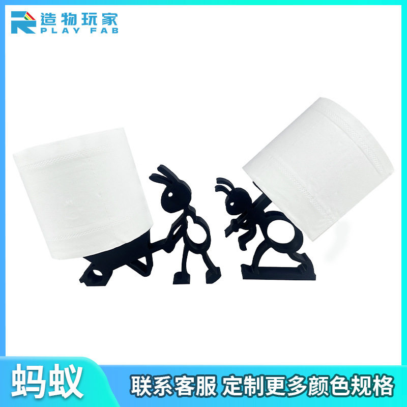跨境爆品3d打印Ant paper roll holder蚂蚁卷纸架浴室卷纸摆件