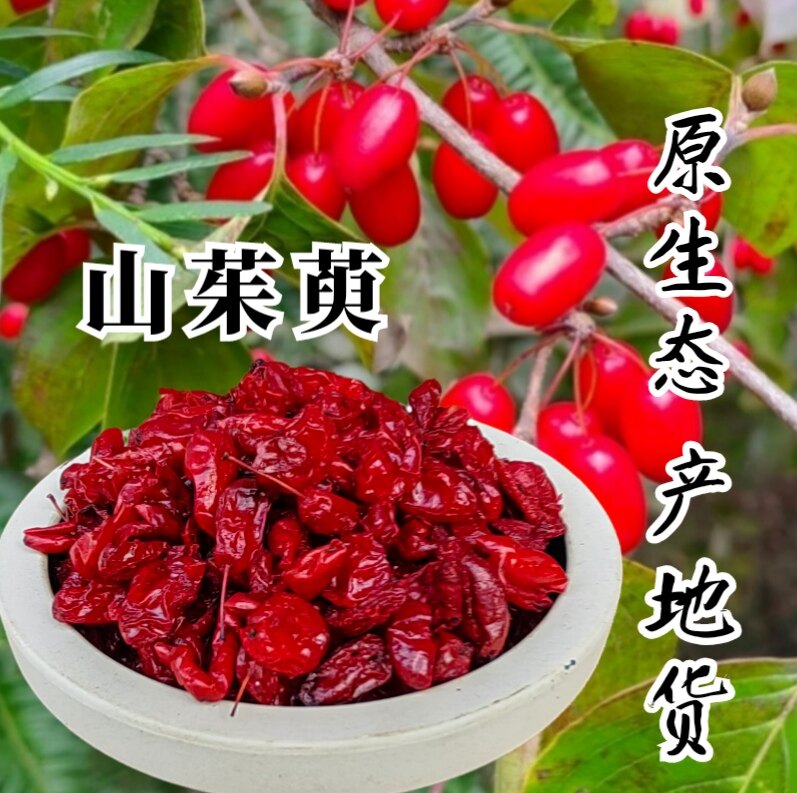 野生山茱萸 原生态产地货 中药材无硫山芋肉  枣皮子 山芋肉500克