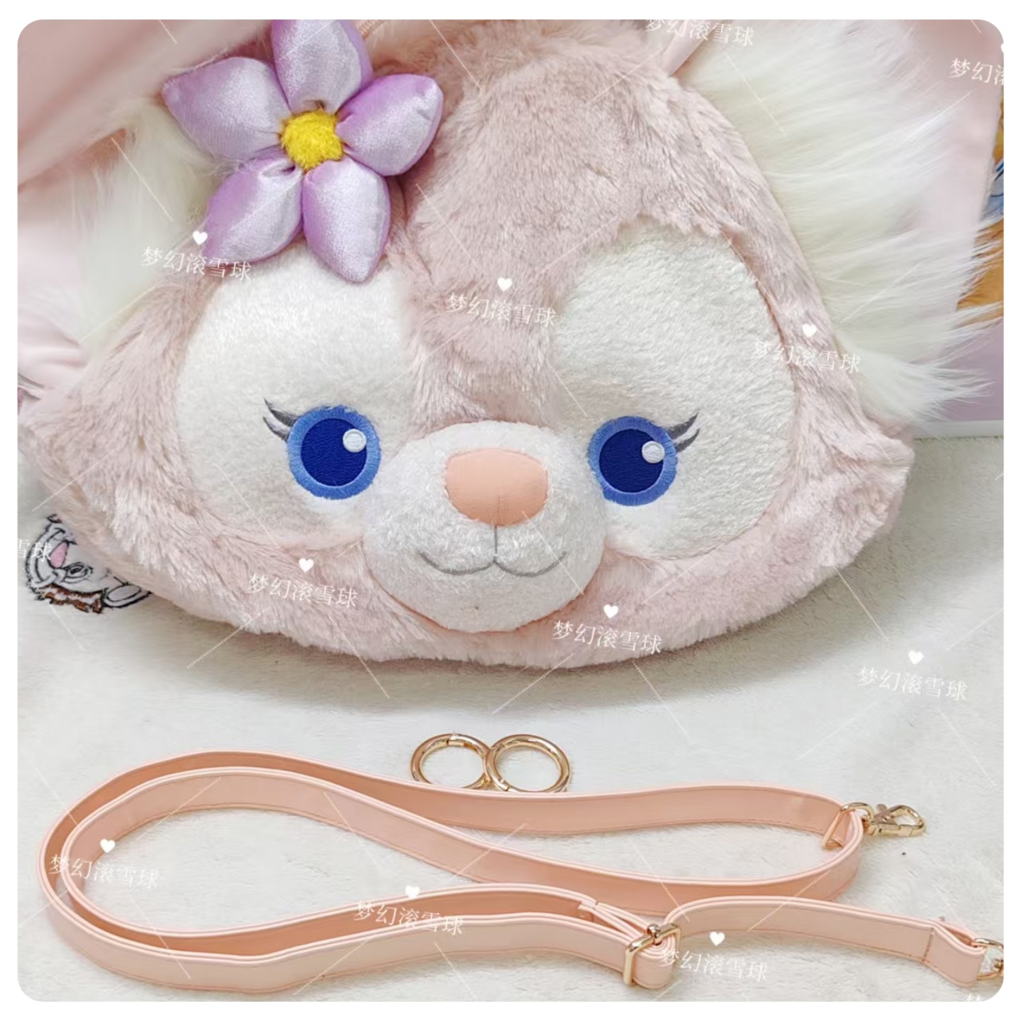 高性价比玲娜贝儿大脸包双肩肩带