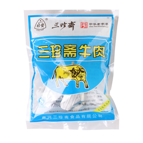 三珍斋牛肉200嘉兴特产酱卤牛肉干年货卤味卤菜熟食零食小吃食品